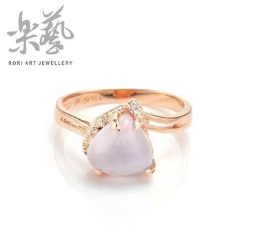 乐艺珠宝925纯银镶蓝玉髓戒指 批发代发，天然宝石女戒的优质选择